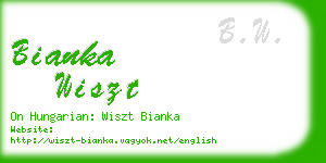 bianka wiszt business card